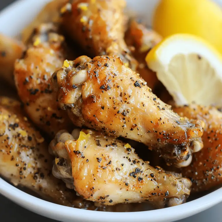 Lemon Pepper Wings Recipe