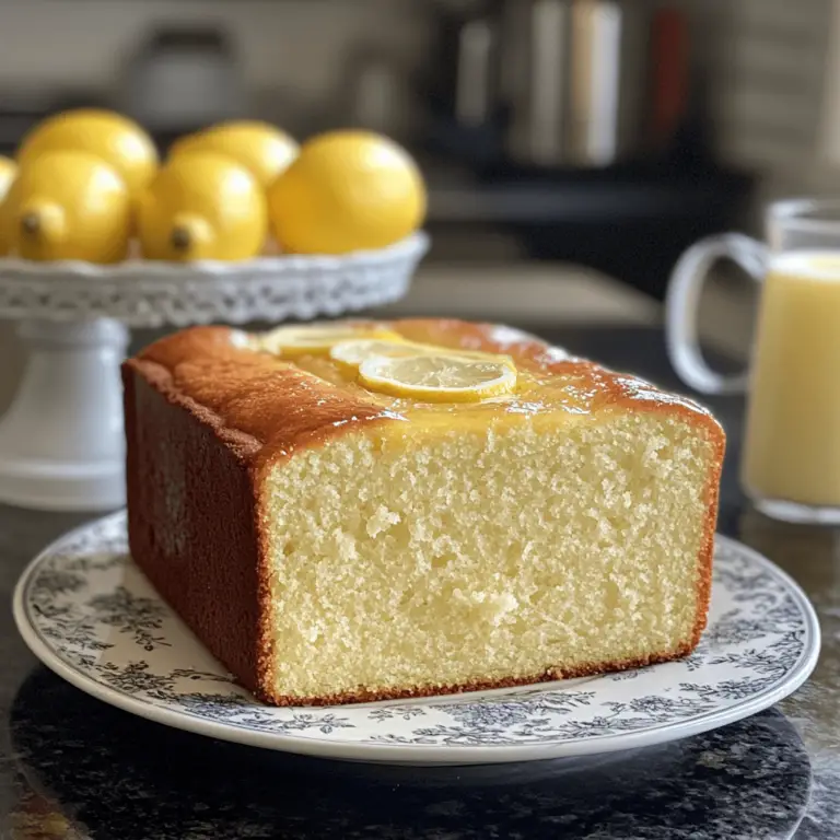 Lemon Pound Cake Recipe