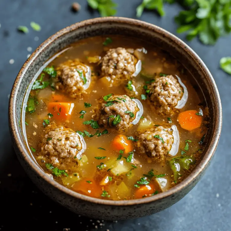 Meatball Soup Recipe