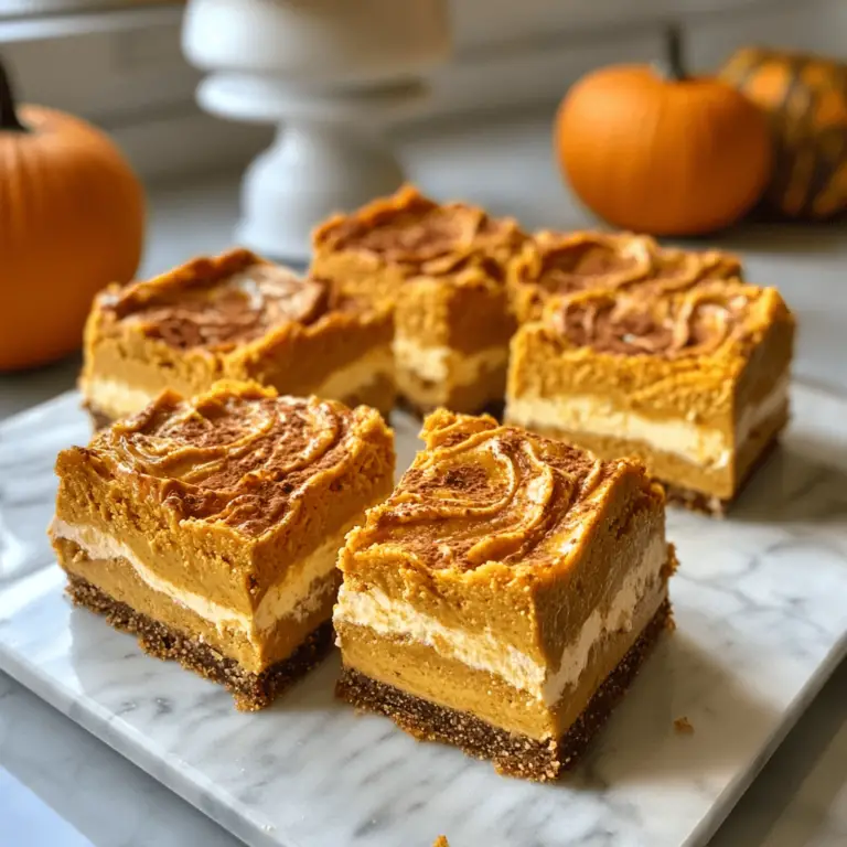 Pumpkin Cheesecake Bars Recipe