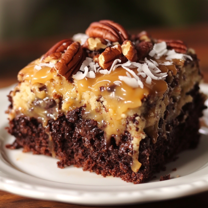 German Chocolate Poke Cake Recipe