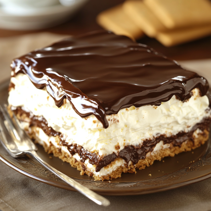 No-Bake Chocolate Eclair Cake