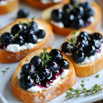 Blueberry Balsamic Goat Cheese Appetizer