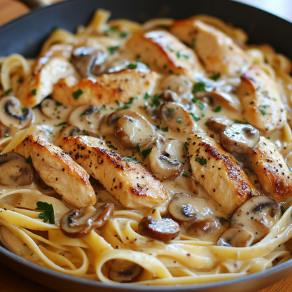 Chicken Marsala Pasta