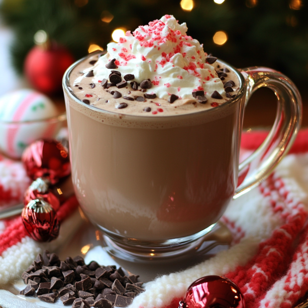 Easy Crockpot Peppermint Hot Chocolate Recipe