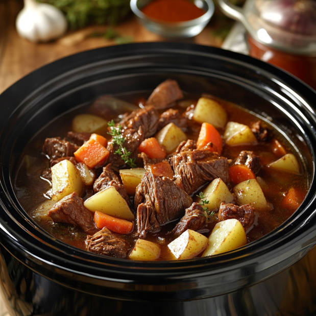 Easy Slow Cooker Beef Stew