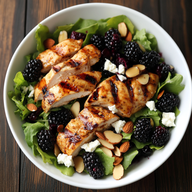 Fresh Blackberry Chicken Salad For Summer Lunch