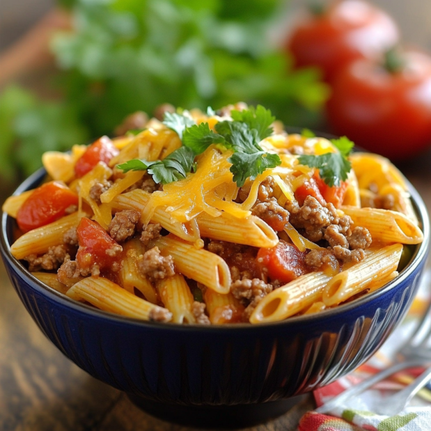 Rotel Pasta Fiesta – A Zesty Mexican-Style Family Meal