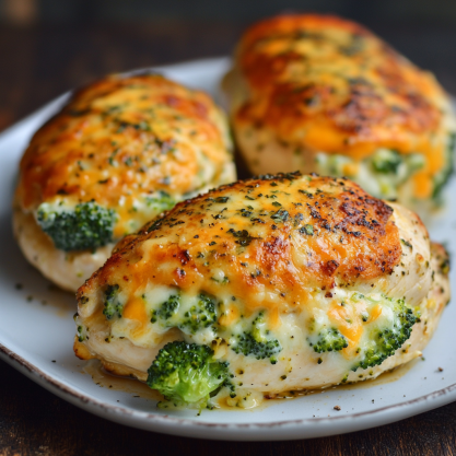 Broccoli Cheese Stuffed Chicken Breast Recipe