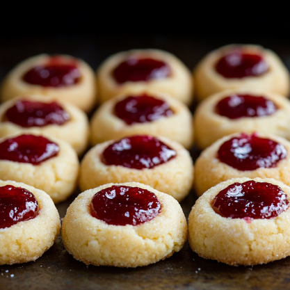 Classic Butter Thumbprint Cookies