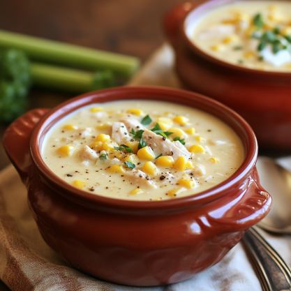 Creamy Chicken Corn Chowder Recipe