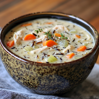 Creamy Chicken and Wild Rice Soup Recipe