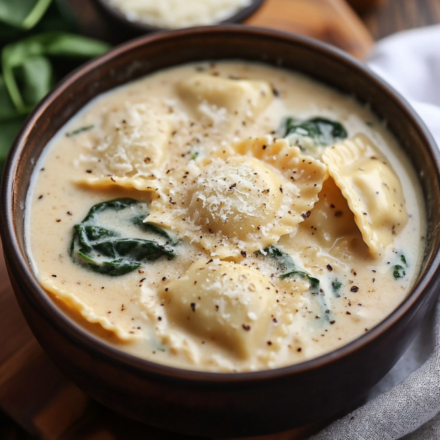 Creamy Ravioli Soup Recipe