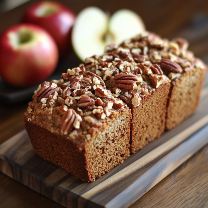 Easy Apple Cinnamon Pecan Bread Recipe For Fall