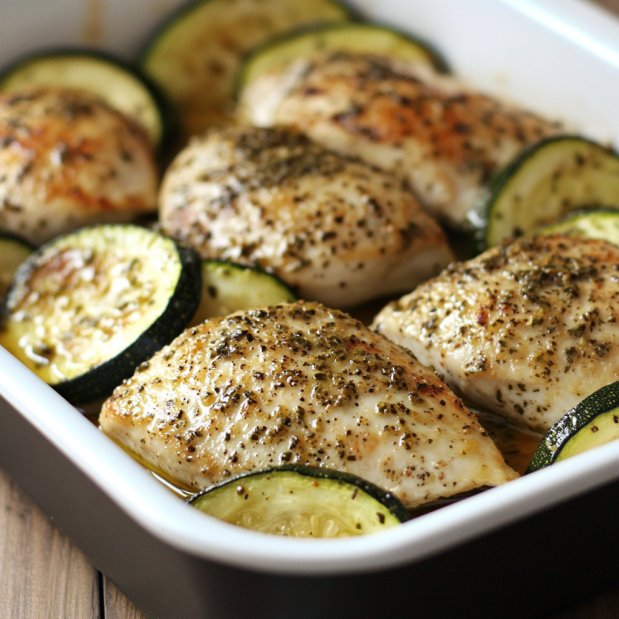 Easy Baked Chicken and Zucchini Recipe