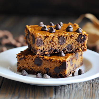 Easy Chocolate Chip Pumpkin Bars Recipe