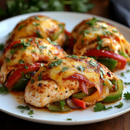 Easy Fajita Stuffed Chicken Breast Recipe