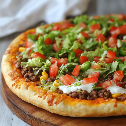 Easy Homemade Taco Pizza Recipe