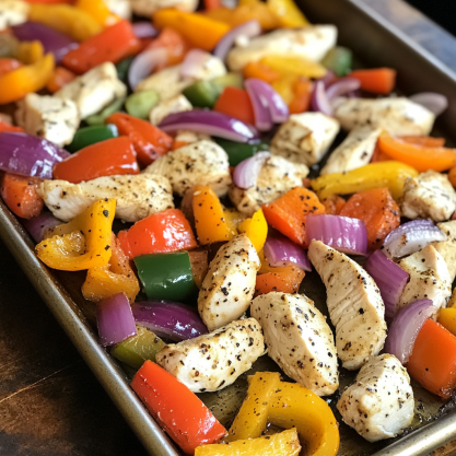 Easy Sheet Pan Chicken Fajitas Recipe