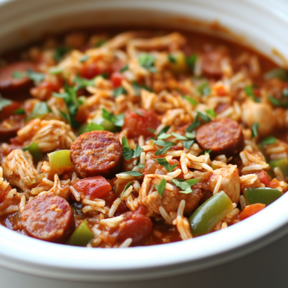 Easy Slow Cooker Jambalaya Recipe