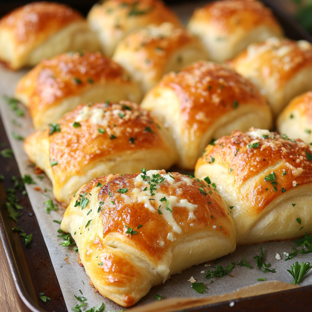 Easy Cheesy Garlic Crescent Rolls Recipe