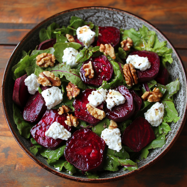 Roasted Beet Goat Cheese Salad: A Fresh Seasonal Delight