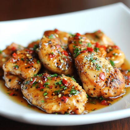 Sweet and Spicy Honey Pepper Chicken Recipe