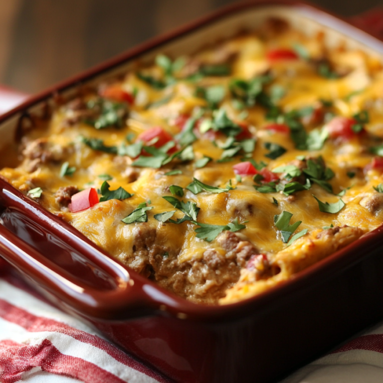 Beefy King Ranch Casserole