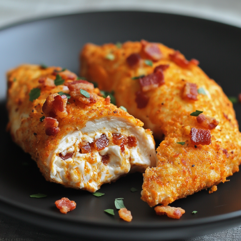 Cream Cheese and Bacon Stuffed Doritos Chicken